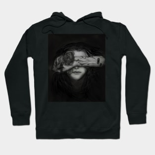 A Woman with Serenity in The Darkness Hoodie